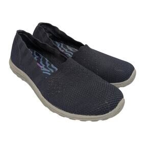Skechers Seager Stat Slip On Comfort Memory Foam Women Shoes Navy Blue Size 8.5